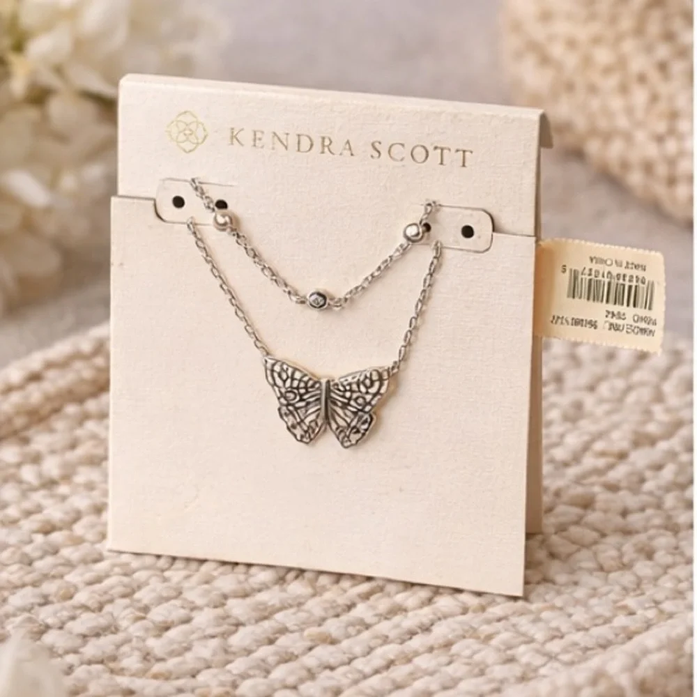 Kendra Scott Butterfly Necklace + Matching Earrings Set 🦋✨ - Picture 2 of 5